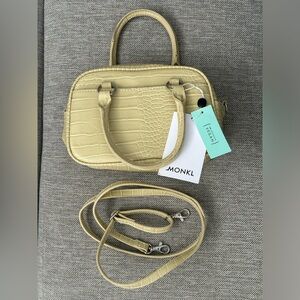 MONKI Vegan crocodile handbag NWT